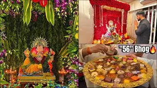 "56 BHOG" THALI FOR GANAPATI BAPPA!😱