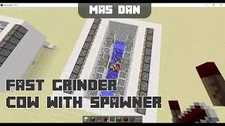 Full automatic cow grinder with spawner for skyblock