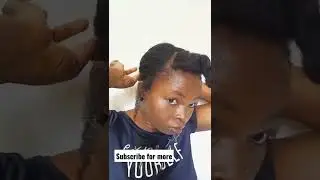 Hairstyles for beginners. #short #youtubeshorts #naturalhair #hairstyle