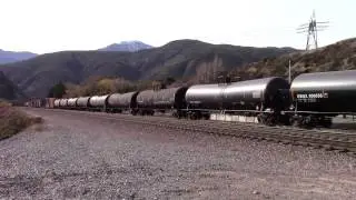 Cajon Pass - 12/24/14 Part 5, Eastbound BNSF with Westbound UP