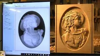 Vectric Aspire for beginners, in 17 languages, How to make a 3D relief from a picture