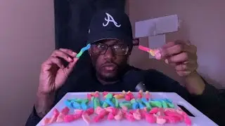 ASMR| Eating Gummy Worms (Top 10 Favorite Cars & Trucks 🚗 + Whispered Ramble)