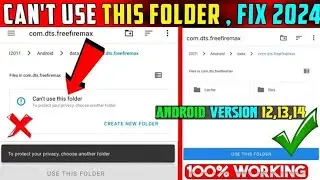 how to fix Can't use this folder error in andoride obb copy paste erorr fix 2024,100%