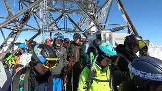 Llegada a la Cime de Caron (2300m) ❄️ Abril 2023