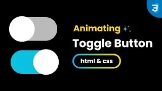 How to make toggle button in html & css