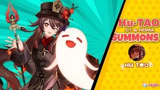[Genshin Impact] Summoning  230+ fates for Hu-Tao C1 & Staff of Homa | Luckiest summons