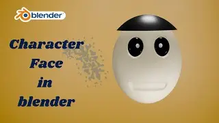 Character face in blender || Basic blender modeling || 3d animation
