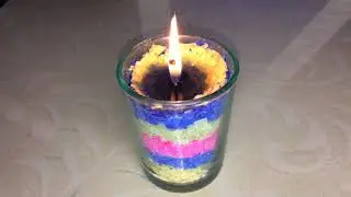 DIY Candle. no cook candle in a glass jar