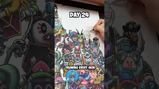 Day 24 Drawing EVERY Brawl Stars Skin - Street Shade
