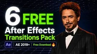 6 FREE After Effects Transitions Pack 🔥 | AE 2019+ | Free Download