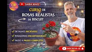 Curso de rosas realistas de biscuit