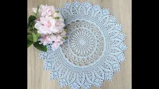 Нежная салфетка крючком