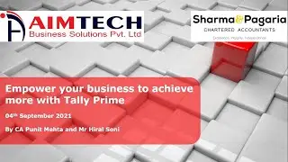 Tally Prime Knowledge Session with the Team of Sharma & Pagaria Chartered Accountants.