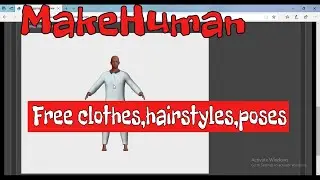 Free Assets to download | MakeHuman Tutorial - 003