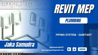 REVIT MEP - PLUMBING - PIPING SYSTEM SANITARY #revit #revitmep #mep  #plumbing