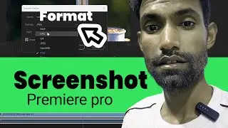How to Take premiere pro screenshot
