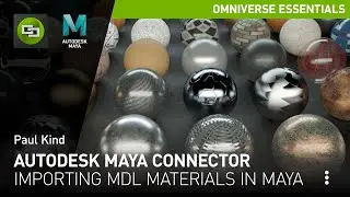 Importing MDL Materials into Maya from NVIDIA Omniverse