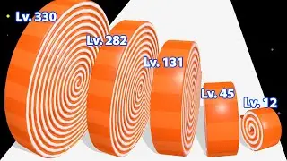 CARVING UP 3D - Level Up Spiral Roll (ASMR Gameplay)