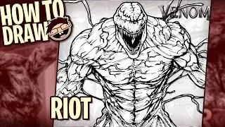 How to Draw RIOT (Venom) | Narrated Easy Step-by-Step Tutorial
