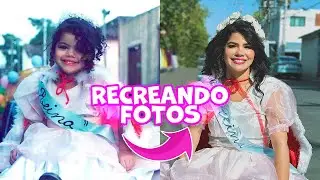 IMITANDO FOTOS de mi INFANCIA !!