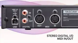 Tascam US1800 8-Channel Audio/MIDI Interface USB 2.0, 16in/4out Overview | Full Compass