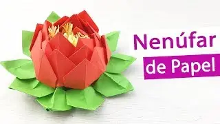 Cómo hacer un Nenúfar de papel - Flores de papiroflexia fáciles