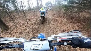 125 Two Stroke RAW Hare Scramble Racing!