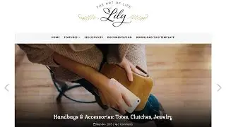 Lily Fashion Blogger Template. | blog-templates.com