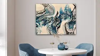 #237 Trying This “Winter Palette” in a Fluid Acrylic Bloom Swipe - Thank You  @LouiseMcKayArt