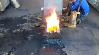 Испытания пиролизного угля в пеллетной горелке Пиролиз Мастер [часть 6]