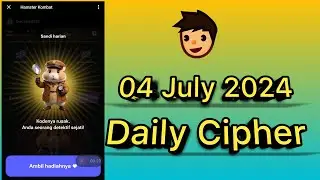 Hamster Kombat Daily Cipher Today 1M Coins 4 July 2024