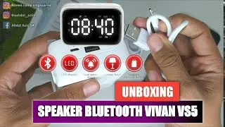 UNBOXING DAN CARA SETTING Speaker Bluetooth VIVAN VS5 Portable Wireless Smart Alarm