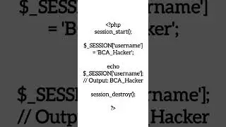 How to create and destroy session in php 