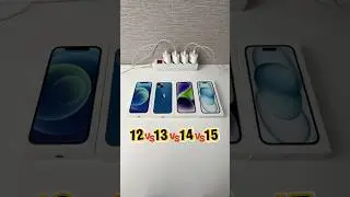 iPhone 12 VS 13 VS 14 VS 15 Power On Boot Speed Test Comparision
