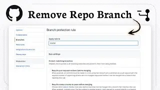 How to delete a GitHub branch (Update Repository)