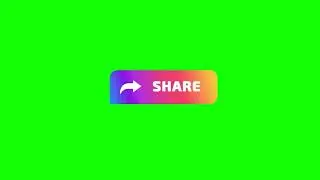 🔥 Free Share Button Animation | Green Screen | No Copyright | 4K