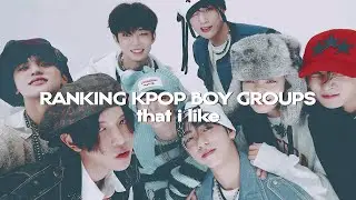 ranking the kpop boy groups i like