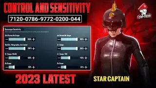 (2023) New Star Captain Sensitivity & Star Captain Control Code & sensitivity code pubg/bgmi
