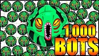 AGARIO HACK 1000 MASS BOTS GAMEPLAY // Agar.io