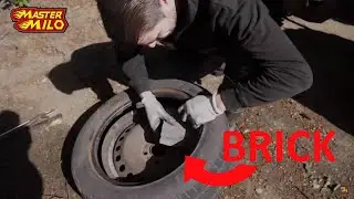 Driving 100km/h with a brick in a wheel