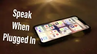 How to set speech when charging IPhone/IPad