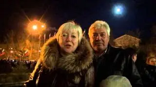 Крым. Референдум. Жители Симферополя празднуют