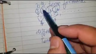 Generating nth term formula using linear sequence by smart math with kamran