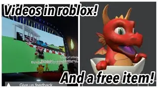 New videos feature in roblox! (the free item is no longer available)