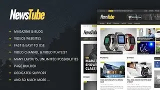 NewsTube - Magazine Blog & Video Theme Free Download