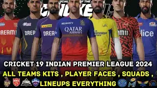 Cricket 19 | Indian Premier League Offline Patch | Kits , Squads , Players Everything | 2024