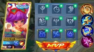 NANA BEST BUILD AND EMBLEM SET 2023 FOR EASY RANK UP THIS NEW SEASON! | MLBB