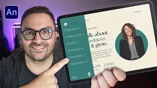 Learn how to create an interactive sidebar menu with Adobe Animate