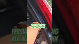 bawaan camping di bagasi mobil #campervan