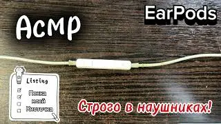 ASMR ✨ ПЕНКА | КЛЕЙ, кисточка. EarPods #асмр
